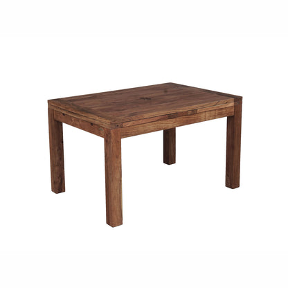 Mesa de comedor cuadrada grande extensible 130 cm | Acacia Gordon