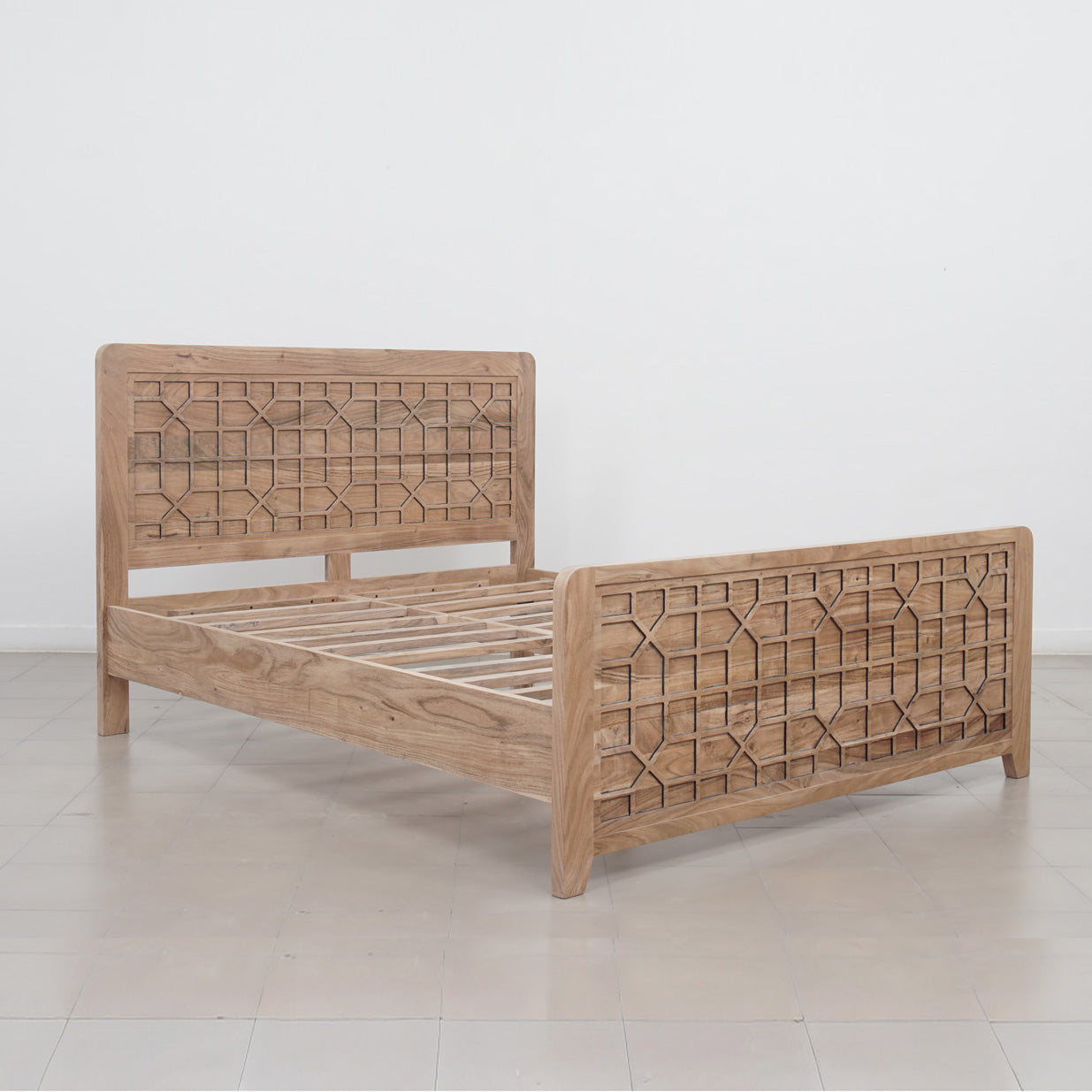 Cama queen size 160x200 cm | Acacia Punjab-II