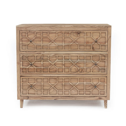 Cômoda com 3 gavetas | Acacia Punjab-II