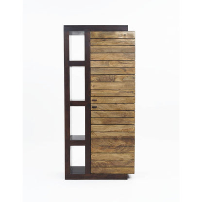 Colonne étagère bois bicolore - Charnière droite | Manguier Herods