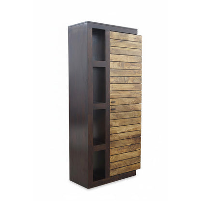 Colonne étagère bois bicolore - Charnière droite | Manguier Herods