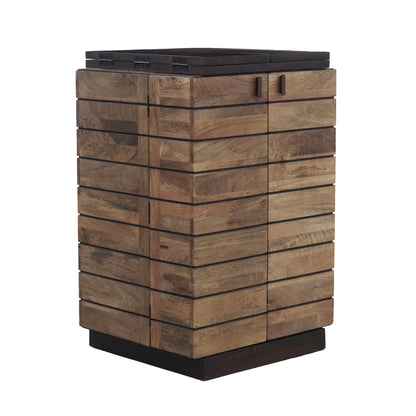 Armário de bar dobrável de madeira bicolor | Herods Mango