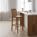 Tabouret de bar bois strié | Acacia Verone
