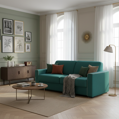 Canapé-lit 3 places  Bleu | Vivo