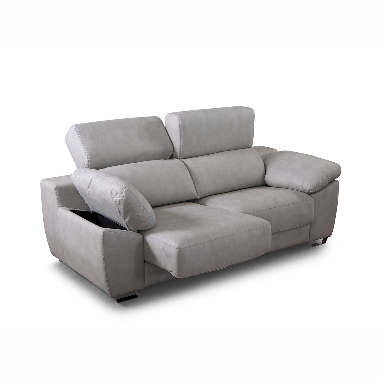 Sofá reclinável elétrico de 2 lugares com chaise longue | Gwalior