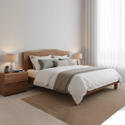 Lit 180x200 bois massif en acacia – Bunting