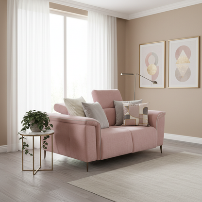 Canapé 2 places fixes Chalimar Pink