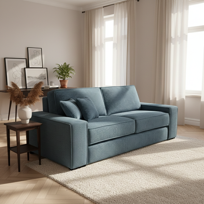 Canapé-lit 3 places bleu | Etoile