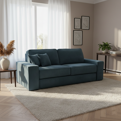 Canapé-lit 3 places bleu | Etoile