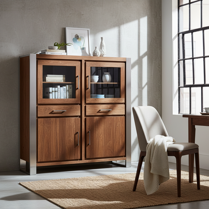 Meuble haut structure inox | Acacia Stainless III