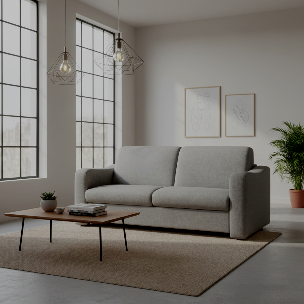 Canapé 3 places convertible gris | Imperial