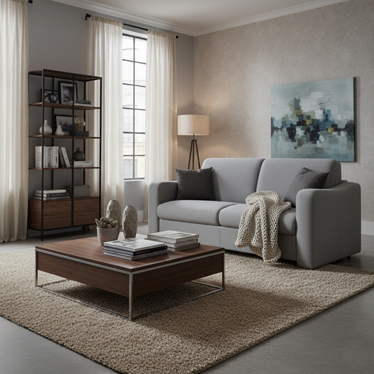 Canapé 2 places convertible gris | Imperial