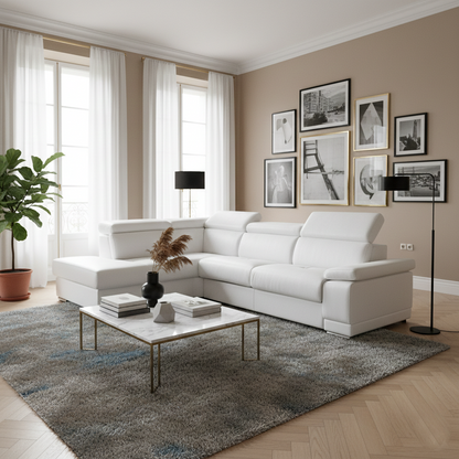 Canapé 2 places convertible cuir | Marlin