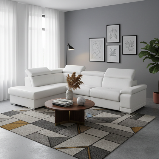 Canapé 2 places convertible cuir | Marlin