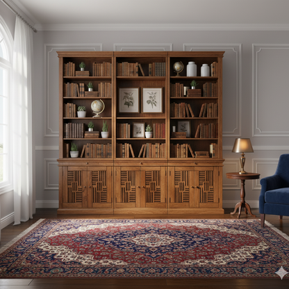 Bibliothèque échelle H235 en acacia massif | Pleiade IV