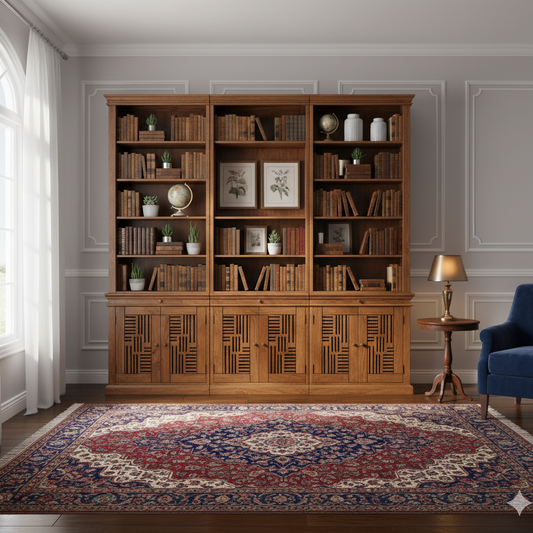 Bibliothèque échelle H235 en acacia massif | Pleiade IV