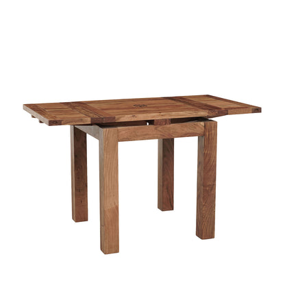 Petite table à manger carrée allonge 70 miel | Acacia Gordon