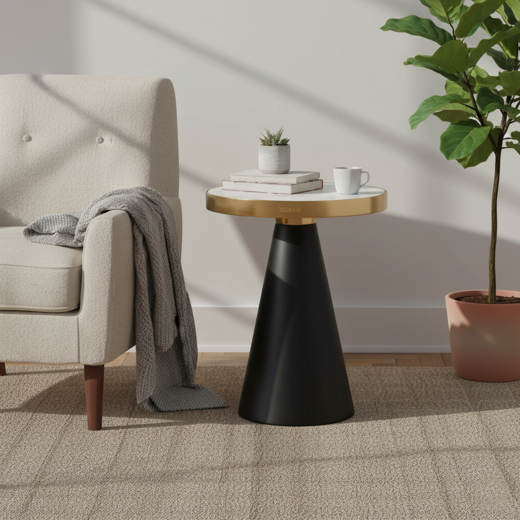 Mesa de canto redonda Odin Ø45