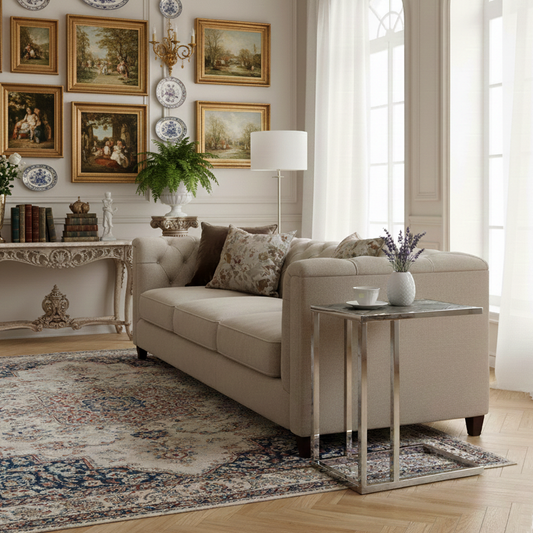 Table d'appoint Blackbone silver