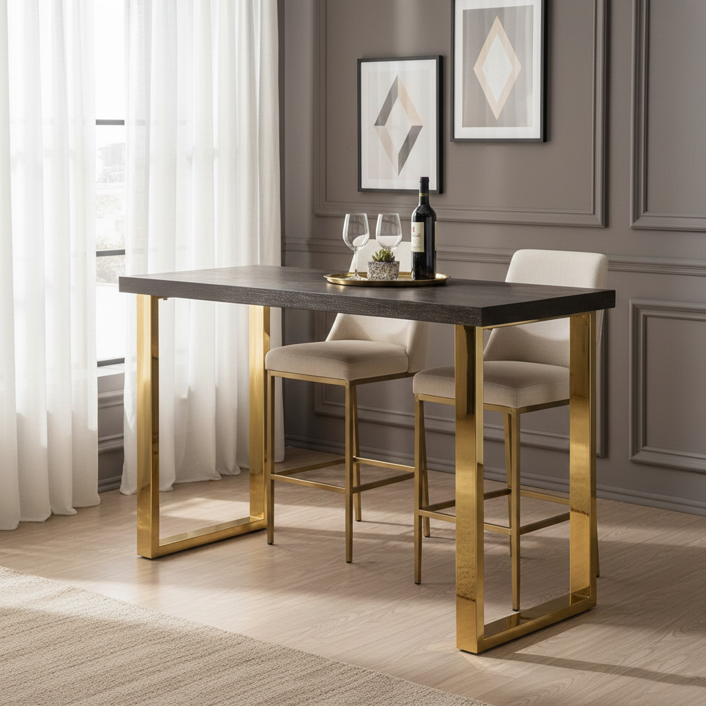 Mesa de bar de oro Blackbone 160