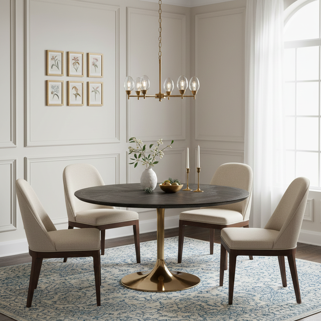 Mesa de comedor Blackbone Gold Ø140