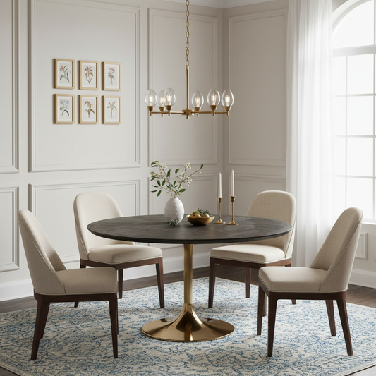 Mesa de comedor Blackbone Gold Ø140