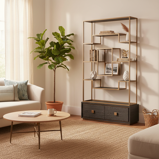 Estantería Hunter con 2 cajones