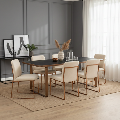 Mesa de comedor Hunter 230 (negro rústico)