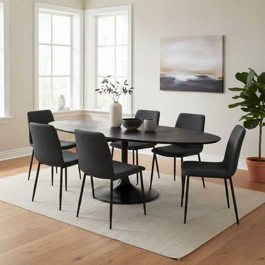Table de repas Blax ovaal 250 (noir)