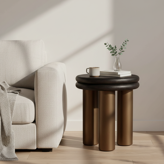 Bijzettafel Macaron (noir rustic)