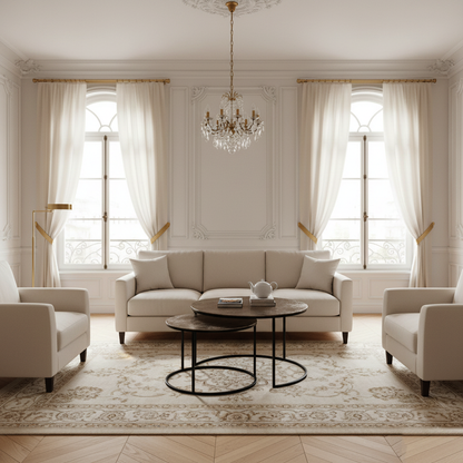 Conjunto de mesa Asher com 2 peças