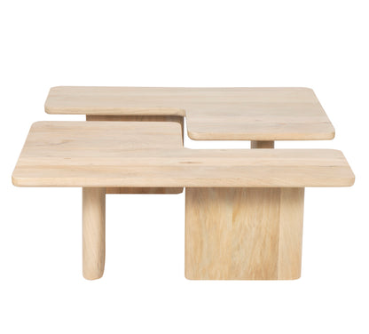 Set de 2 mesas de centro 110x70 cm natural | Ariel II