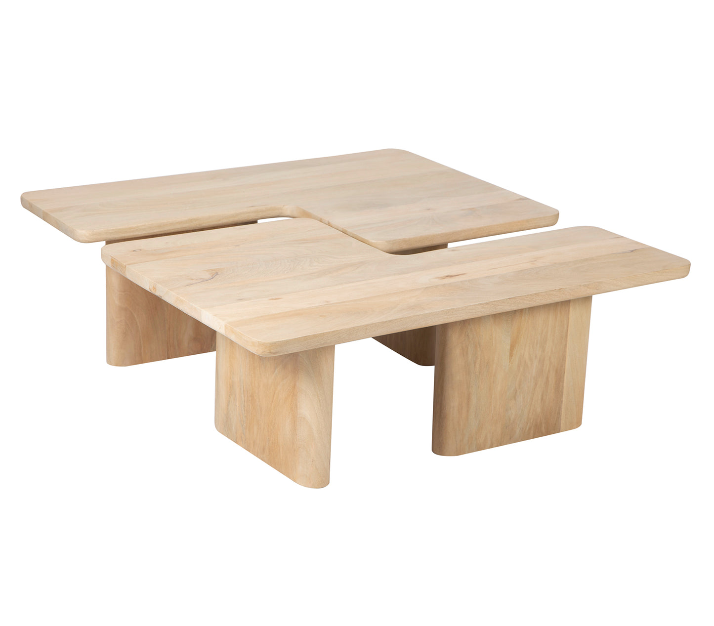 Set de 2 mesas de centro 110x70 cm natural | Ariel II