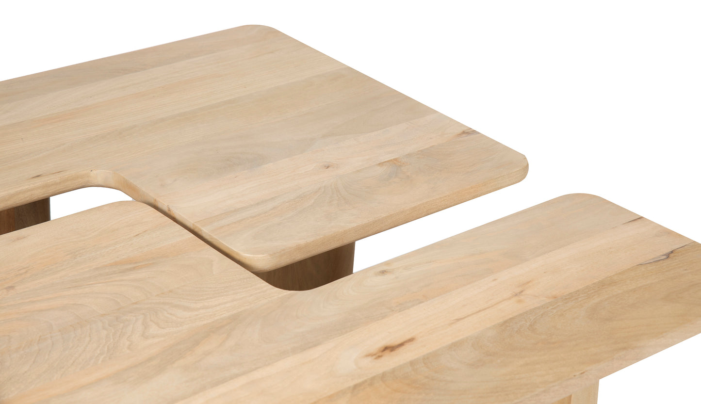 Set de 2 mesas de centro 110x70 cm natural | Ariel II