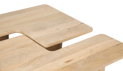 Set de 2 mesas de centro 110x70 cm natural | Ariel II