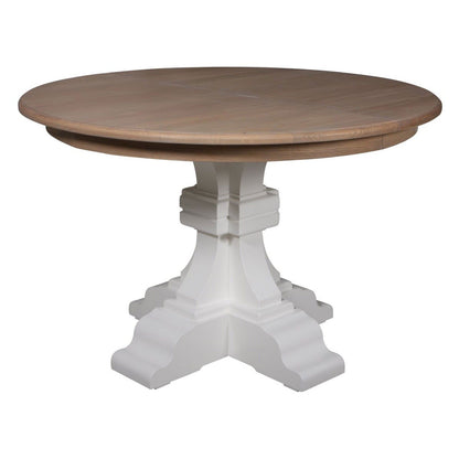 Mesa de jantar redonda com 1 extensão "Bernadette"