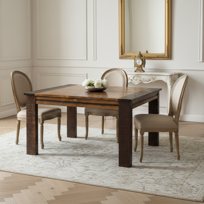 Mesa de comedor cuadrada de 140 cm | Acacia Moon