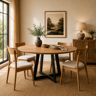 Table à manger ronde 135 cm  | Omer