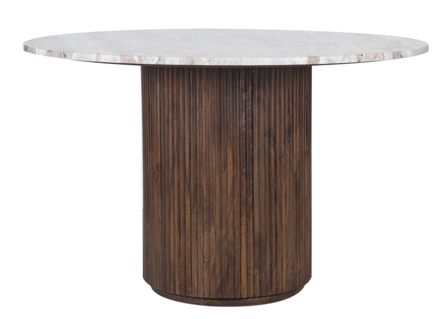 Mesa de jantar redonda com tampo de mármore | Mangueira Kfir III