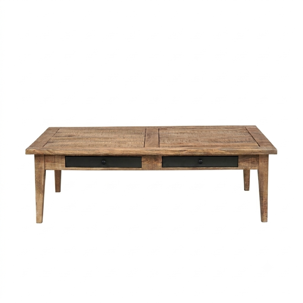 Table basse 4 tiroirs | Manguier Farm II