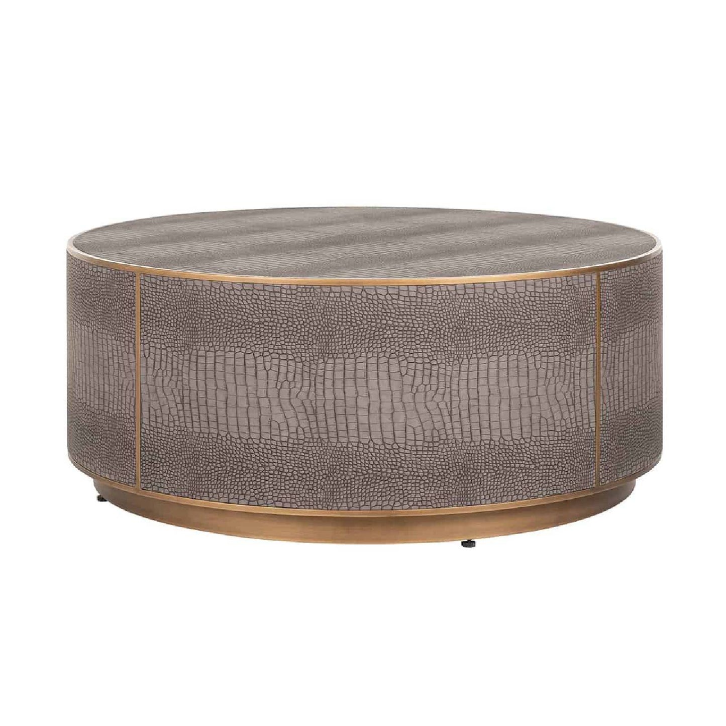 Mesa de centro Classio 100Ø (ouro escovado)