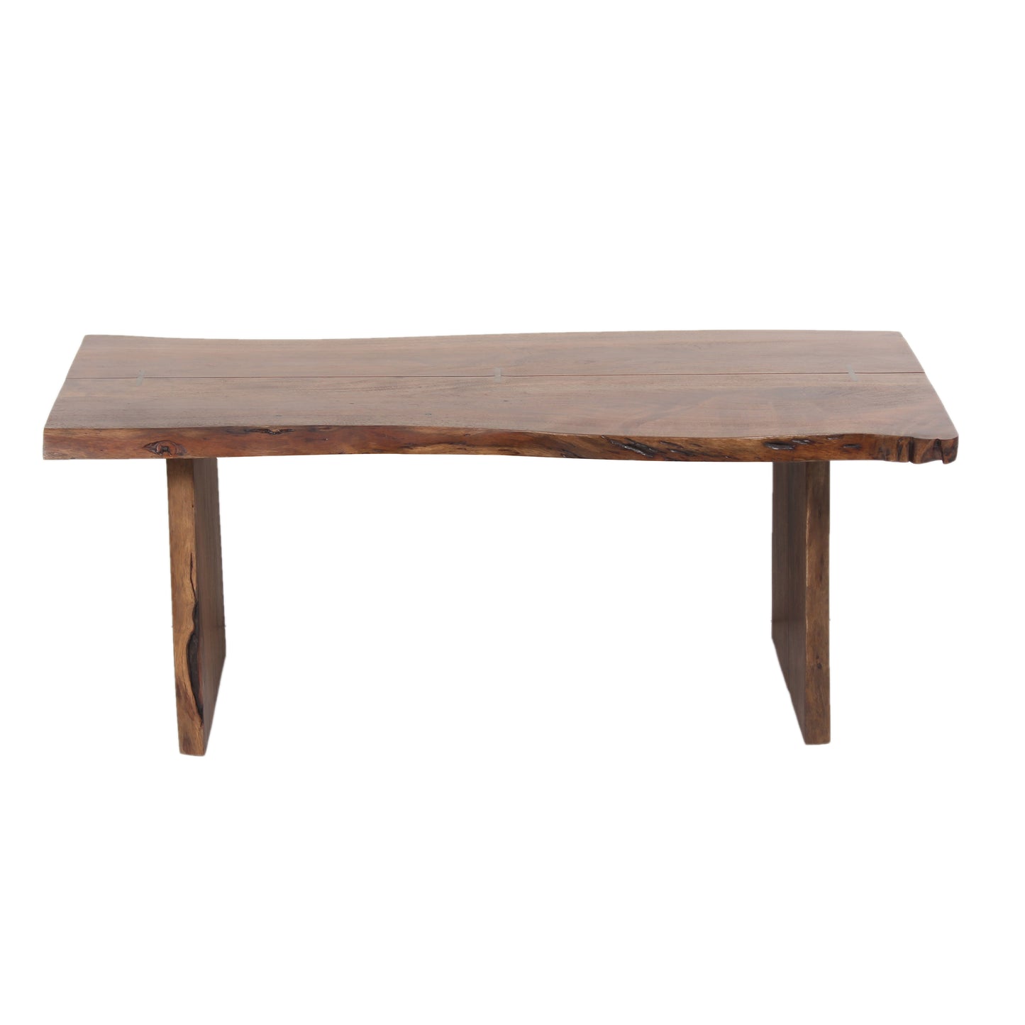 Mesa de centro com rebordo natural | Acácia Sansur