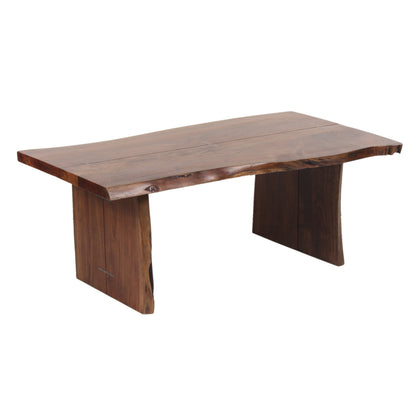 Mesa de centro com rebordo natural | Acácia Sansur