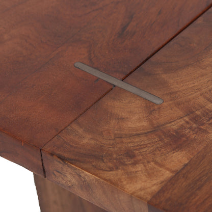 Mesa de centro com rebordo natural | Acácia Sansur