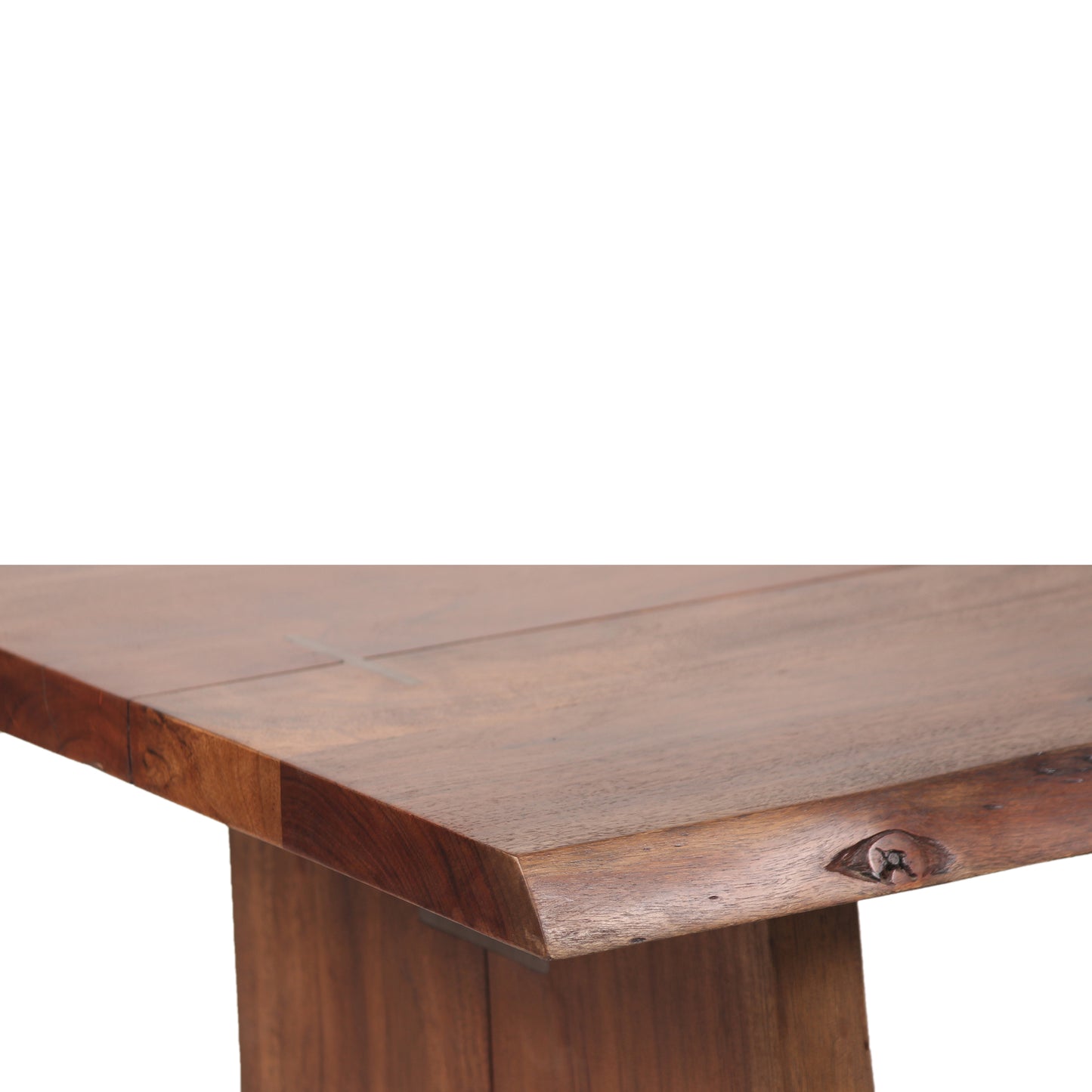 Mesa de centro com rebordo natural | Acácia Sansur
