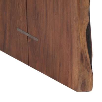 Mesa de centro com rebordo natural | Acácia Sansur