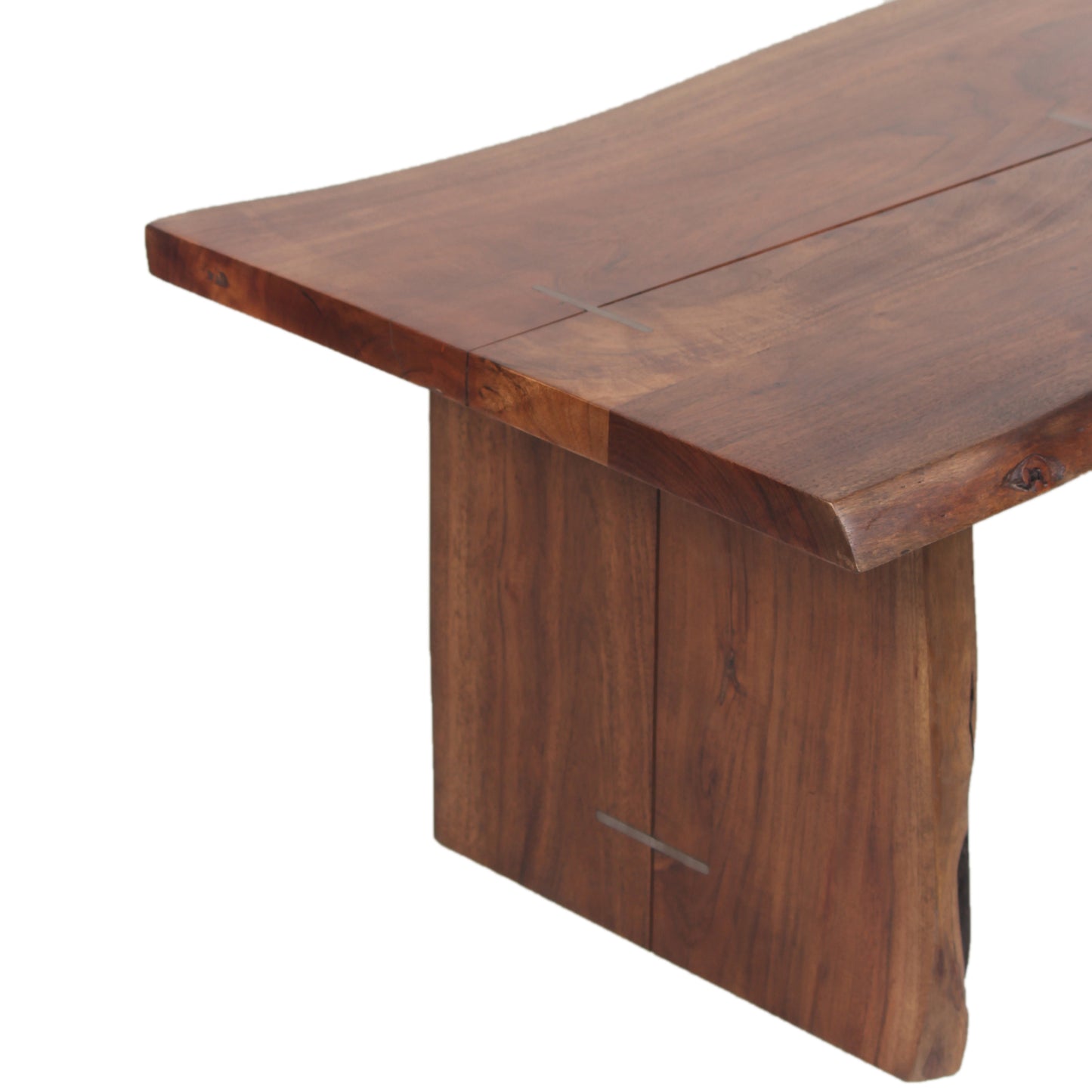 Mesa de centro com rebordo natural | Acácia Sansur