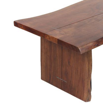 Mesa de centro com rebordo natural | Acácia Sansur