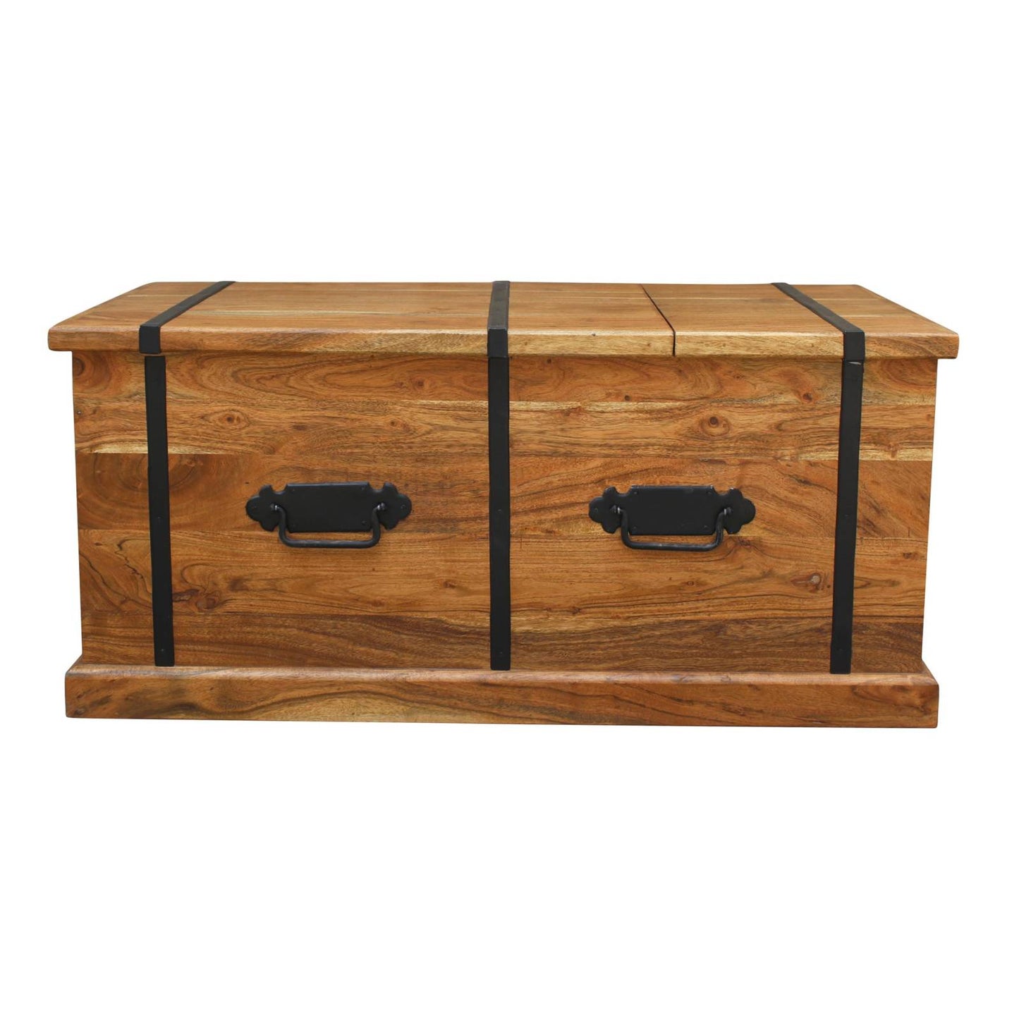 Mesa de centro rectangular de acacia maciza