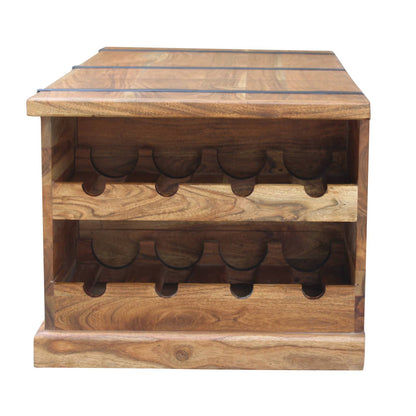 Mesa de centro rectangular de acacia maciza